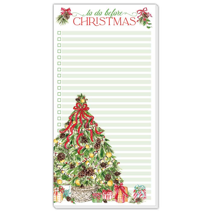 "To Do Before Christmas" Tree Long Pad