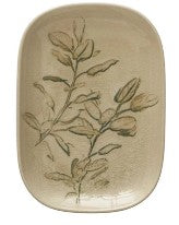 Botanical Pattern Stoneware Dish