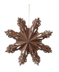 Recycled Paper Folding Snowflake Ornament