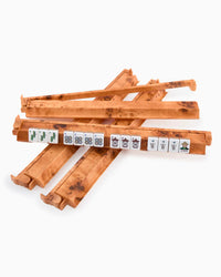 Rack and Pusher Set - Burl Wood Look