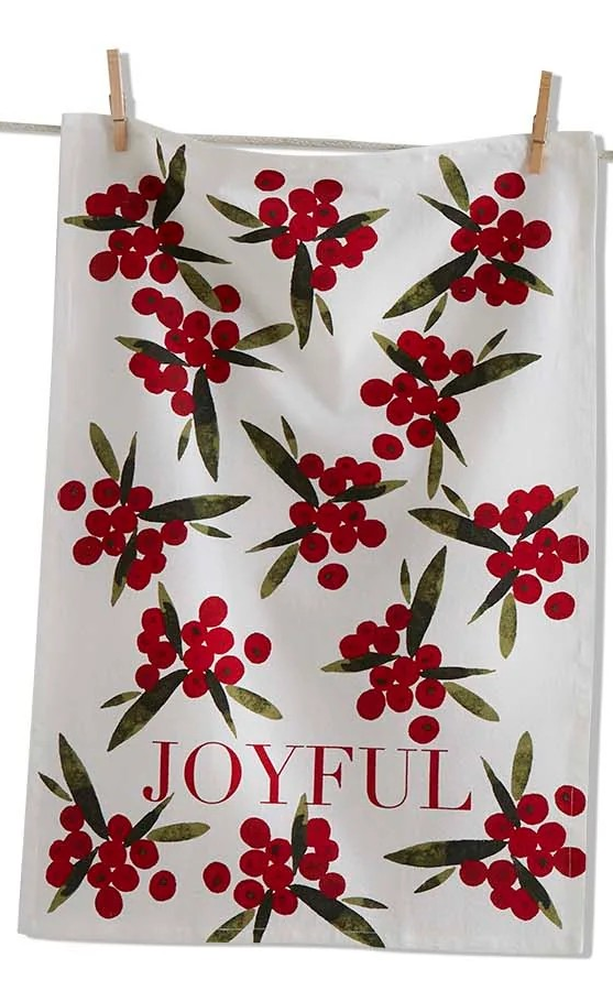 Festive Sprig Dish Towels