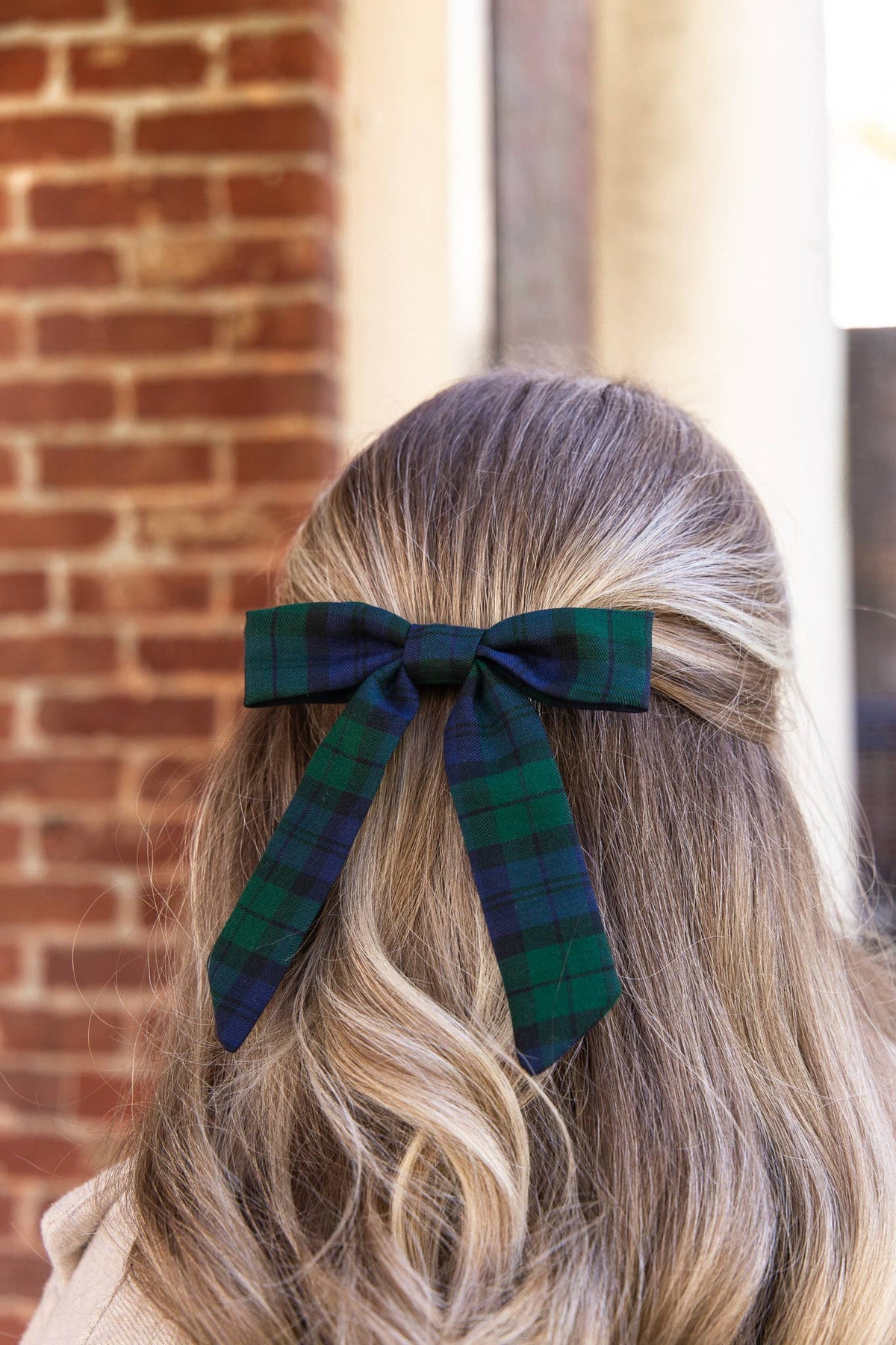 Tartan Christmas Plaid Hair Bow Barrette | Emily Bow