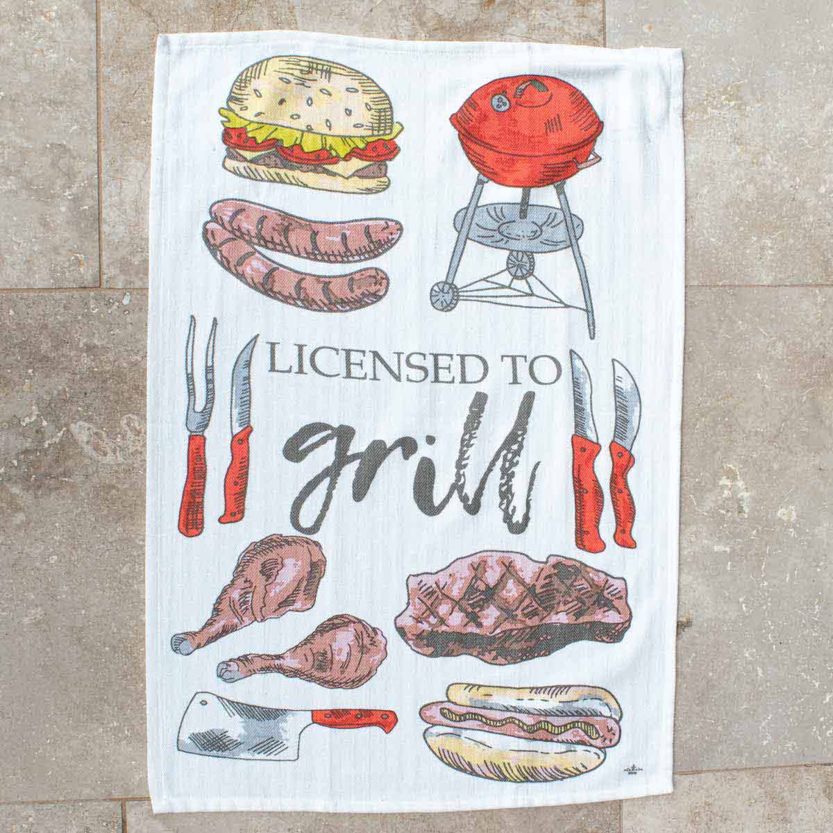 Licensed To Grill Hand Towel