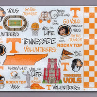 Collegiate Tempered Glass Cutting Board