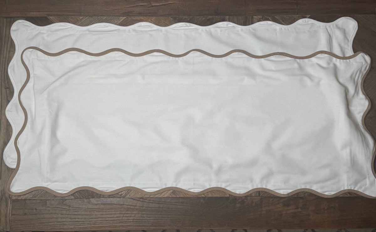 Scallop Pillow Covers - 12" x 20"