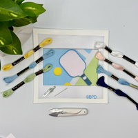 Needlepoint Kit - Pickleball Design (pink paddle)