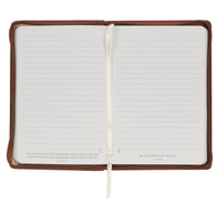 Amazing Grace Natural Canvas & Brown Faux Leather Journal