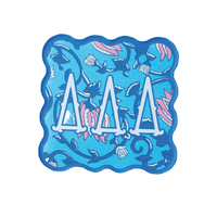 Sorority Block Print Acrylic Coasters - Sets of 2