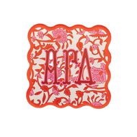 Sorority Block Print Acrylic Coasters - Sets of 2