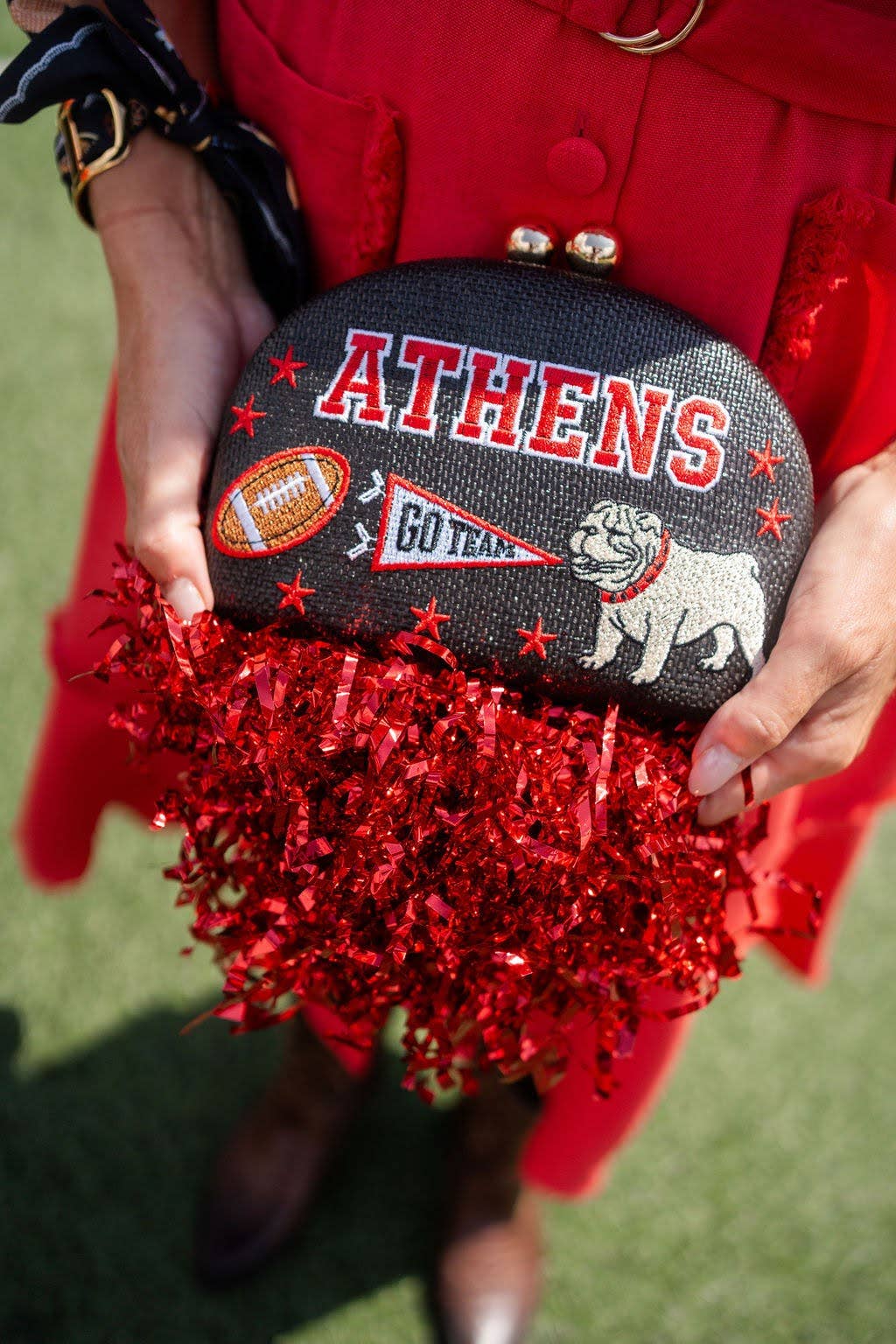 Embroidered Clutch - Athens