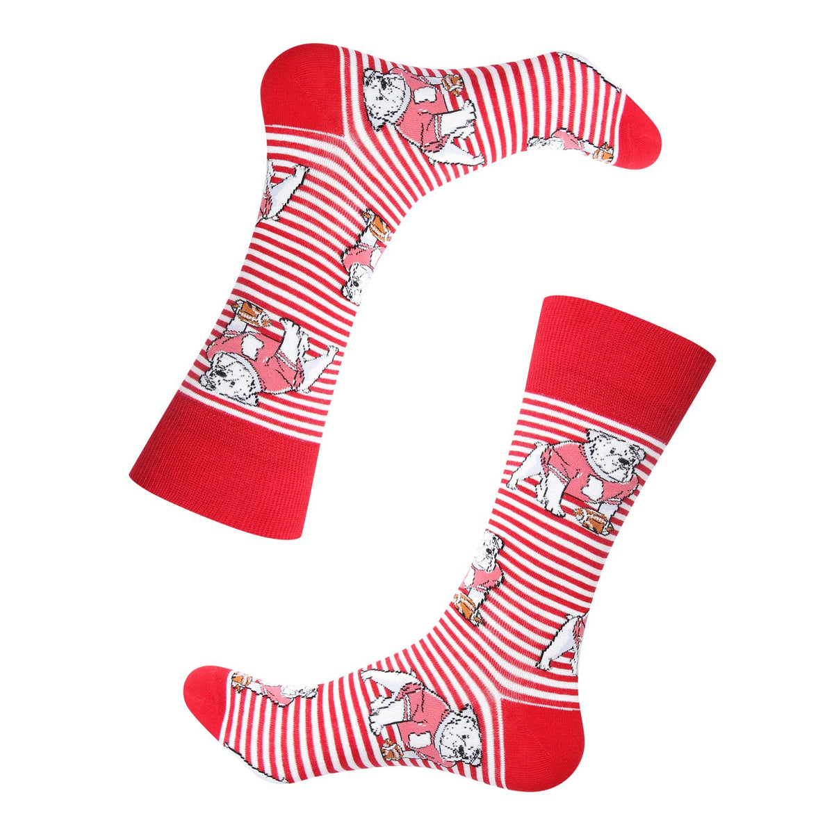 Striped Bulldog Socks
