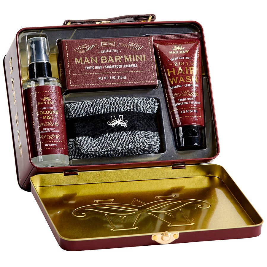 MAN BAR Travel Tin Set - Exotic Musk & Sandalwood