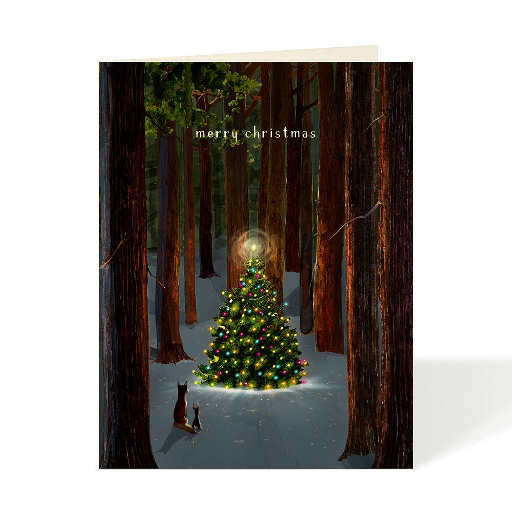 Tree Lighting - Holiday Christmas Cards