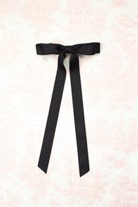 Grace & Grandeur Micro Alice Satin Bow Barrette