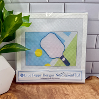 Needlepoint Kit - Pickleball Design (pink paddle)