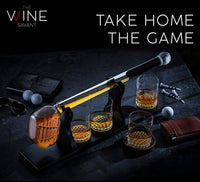Golf Club Whiskey Decanter & Glasses