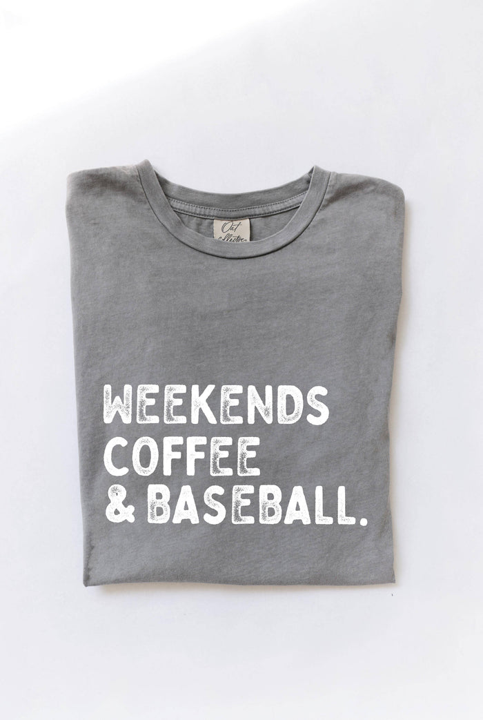 Weekends Coffee and Baseball Mineral Top