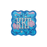 Sorority Block Print Acrylic Coasters - Sets of 2