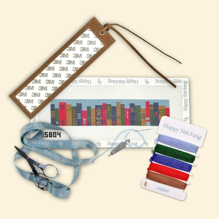 Needlepoint Kit - The Plot Thickens (Leather Bookmark)