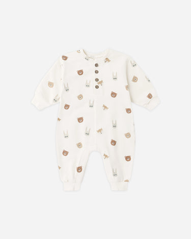 Relaxed Fleece Jumpsuit || Critters