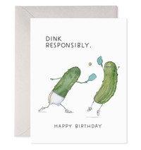Pickleball Birthday Greeting Card