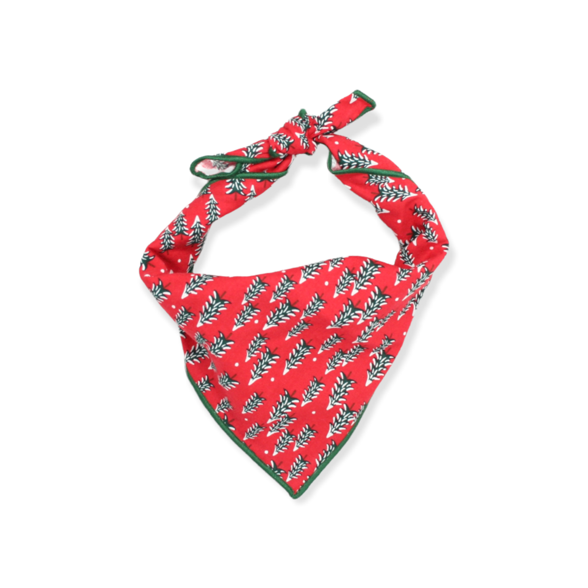 Dog Mom Bandana - Fir Trees in Red