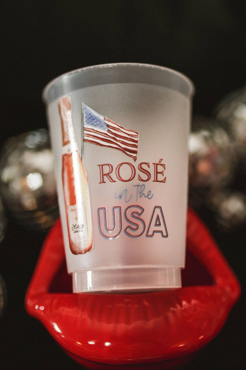 Rose in the USA Frosted Cups