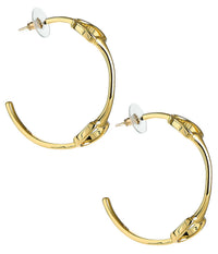 Horsebit Gold Hoop - 18k Gold Plated