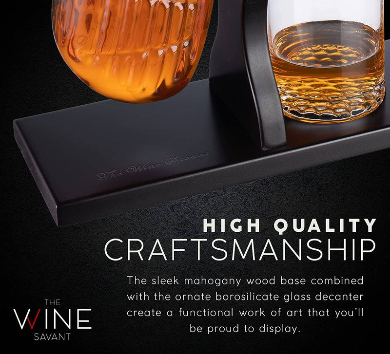 Golf Club Whiskey Decanter & Glasses