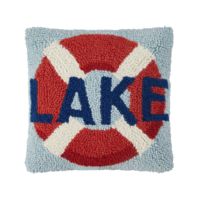 Lake Life Preserver Hook Pillow