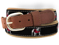 Georgia Bulldogs Men's Collegiate Woven Uga Ribbon Belt.