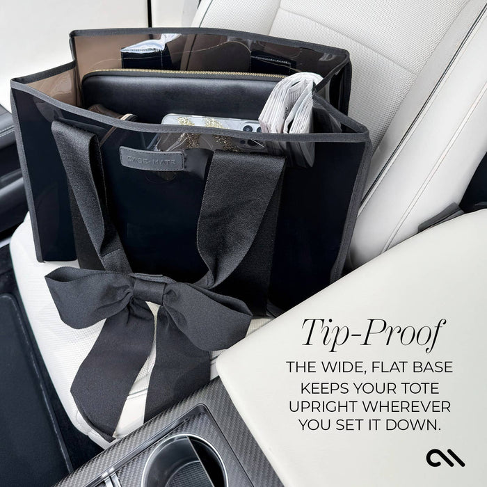 Case-Mate Midnight Black Bow Jelly Tote Bag