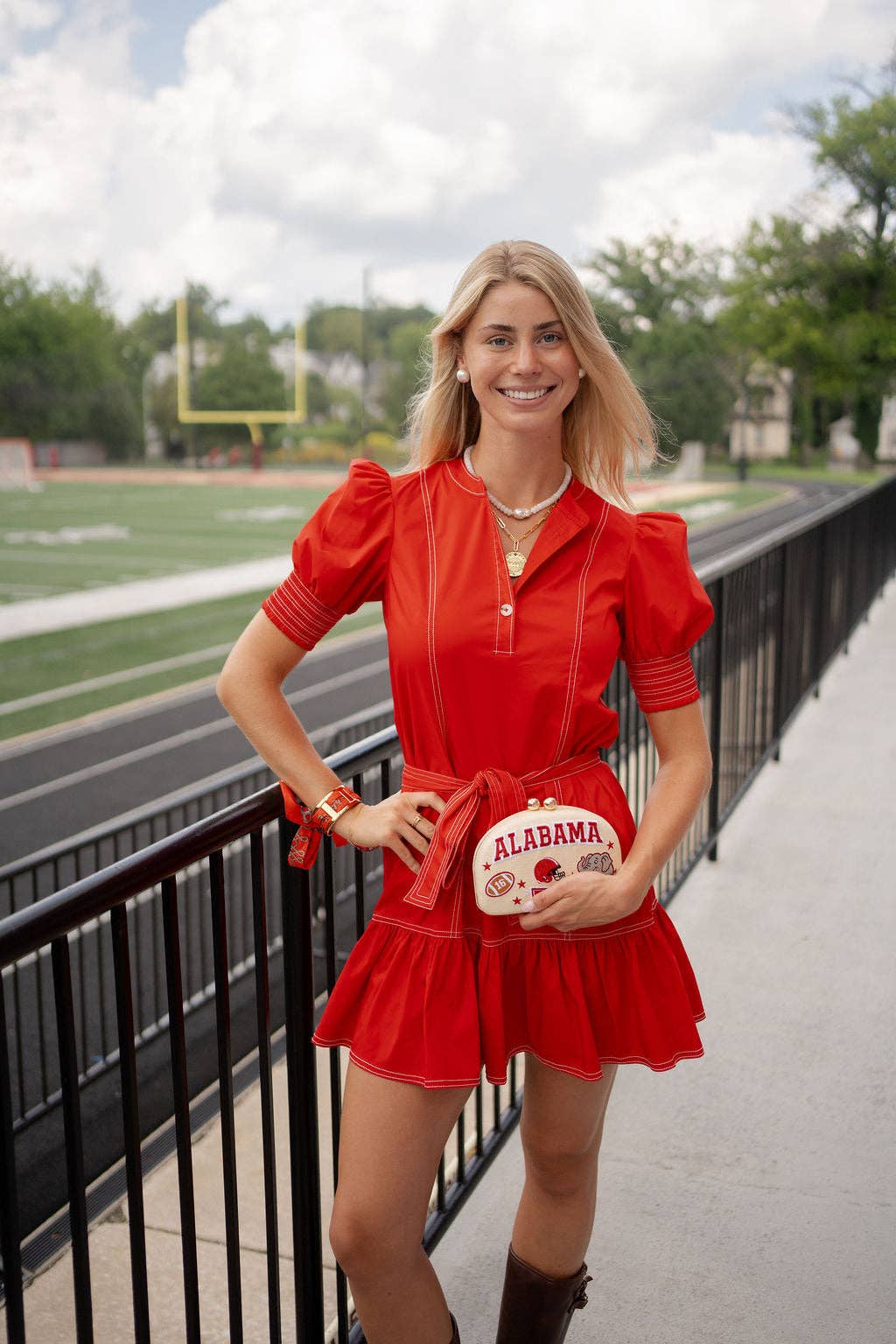 Embroidered Clutch - Roll Tide