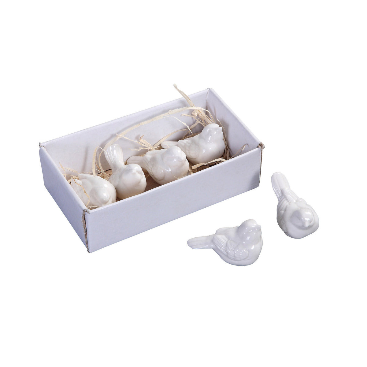 Ceramic Birds, Boxed Set of 6