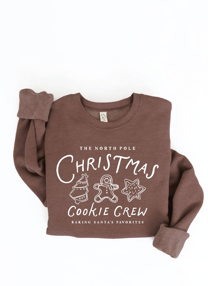 THE NORTH POLE CHRISTMAS COOKIE CREW  Graphic Sweatshirt