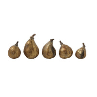 Gold Resin Figs with Antique Finish