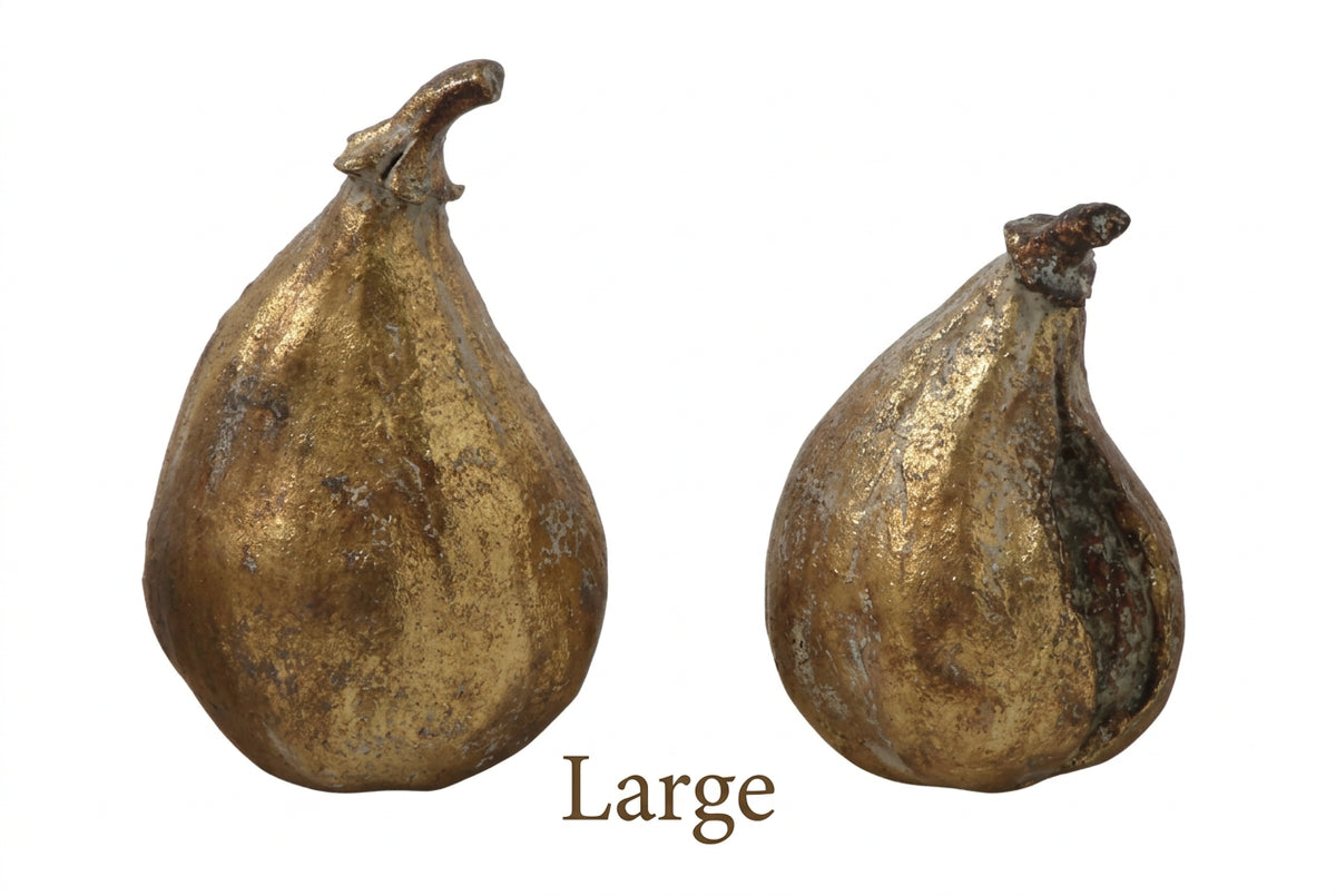 Gold Resin Figs with Antique Finish