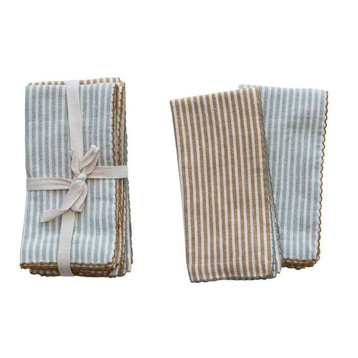 Cotton Napkins with stripes