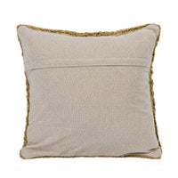 Cotton Tufted Pillow with Chambray Back