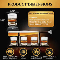 Baseball Bat Whiskey & Wine Decanter & Glasses