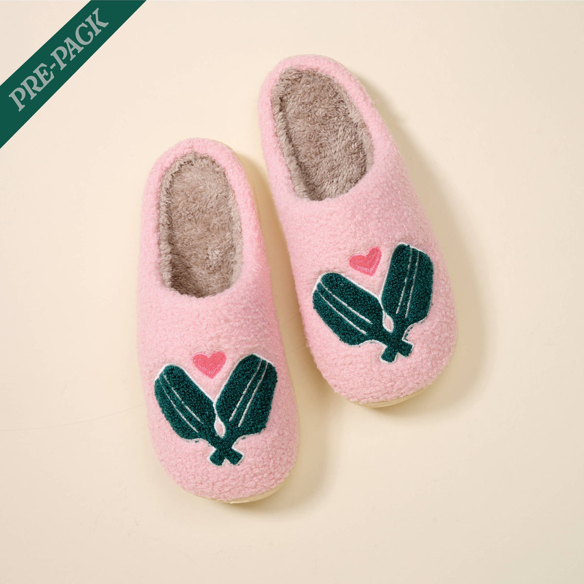 Fuzzy Slippers–Pickleball Paddles