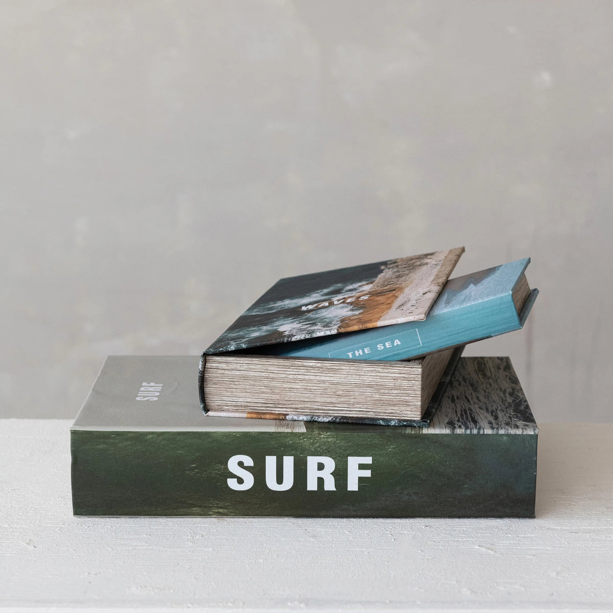 Canvas Book Storage Boxes - Surf, Waves & The Sea
