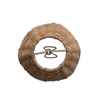Hand Woven Rattan Clip-On Scalloped Chandelier/Sconce Lampshade