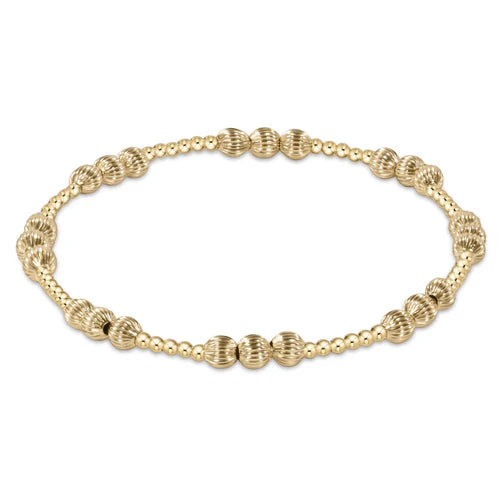 dignity joy pattern bracelet - gold