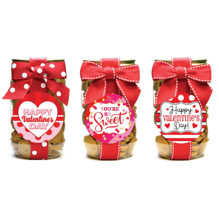 Valentine Cookie Pint Jar - Chocolate Chip