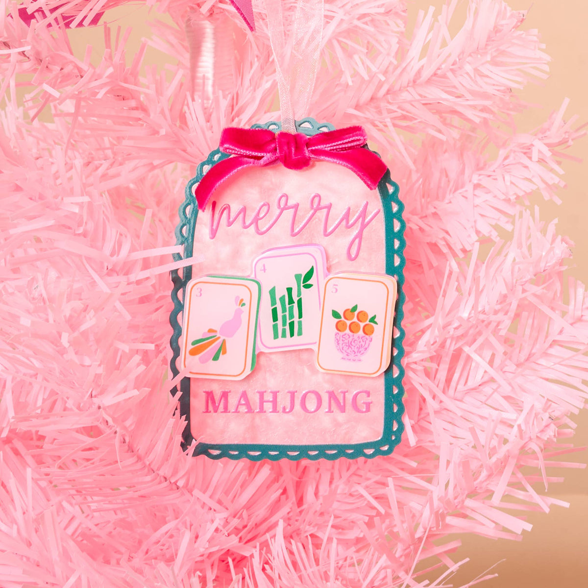 Acrylic Ornament-Merry Mahjong