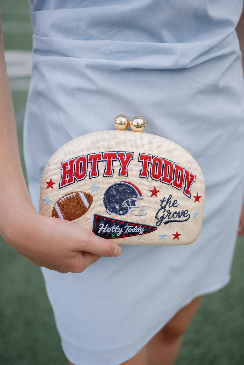 Embroidered Clutch - Hotty Toddy