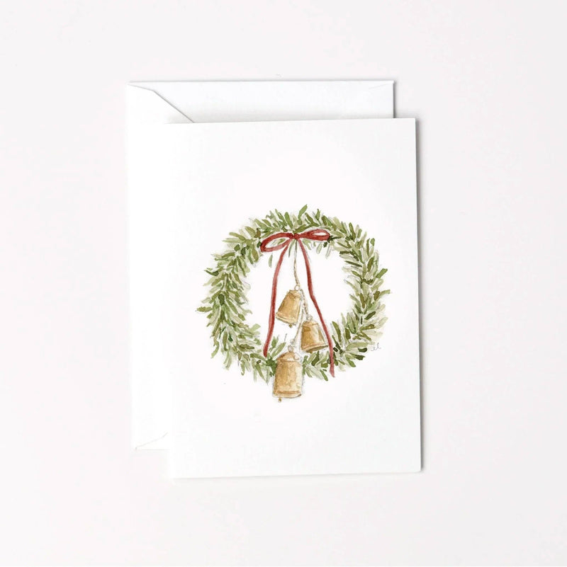 Bell Wreath Mini Enclosure Notecard