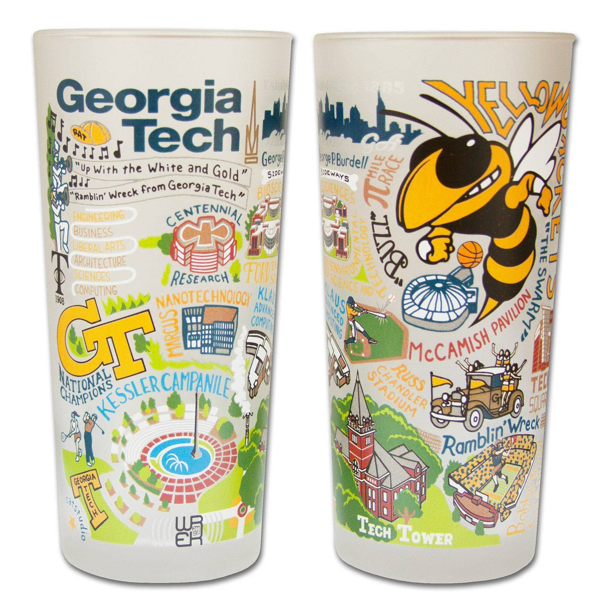 Georgia Tech Collegiate Drinking Glass