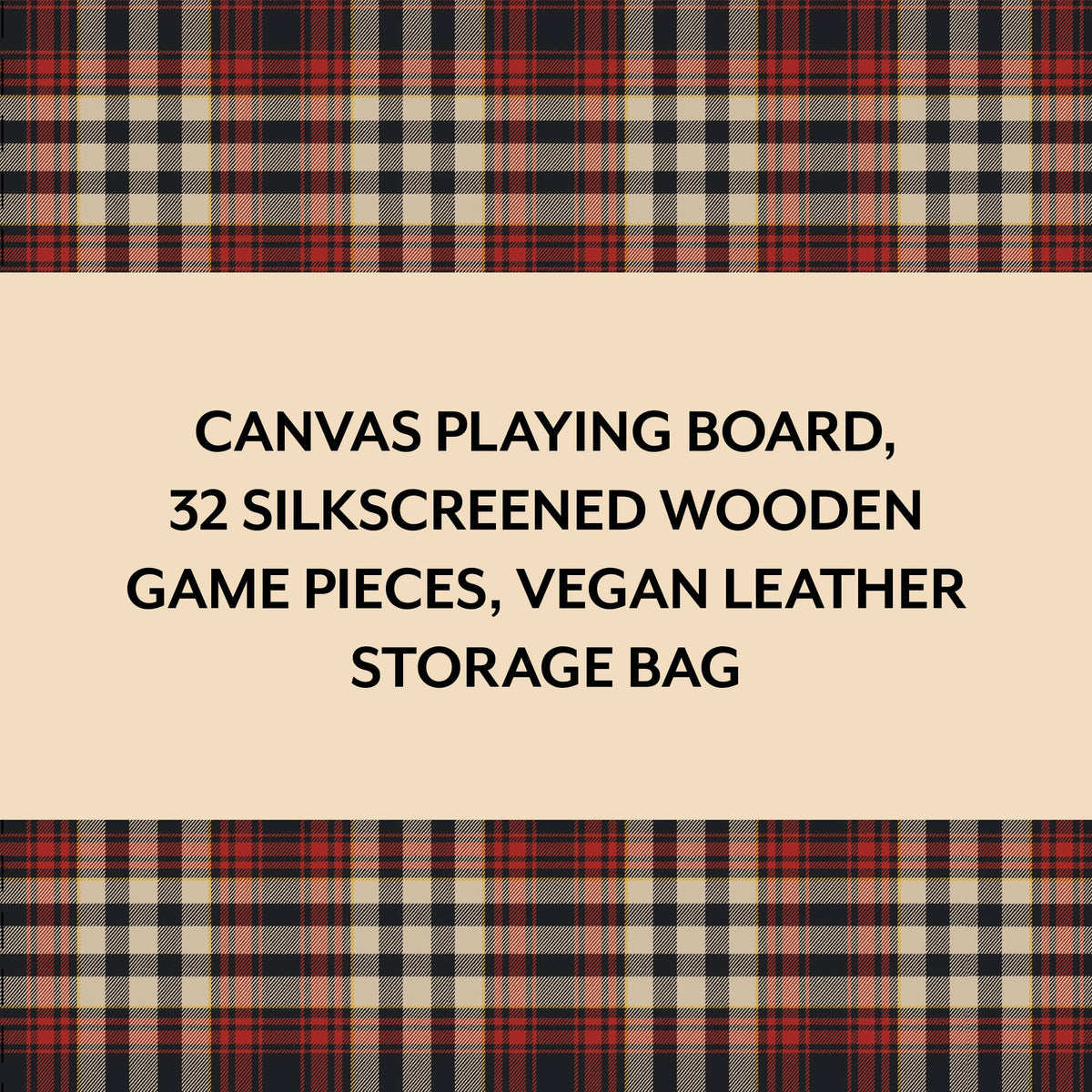 Pendleton Red Black Check Pattern Chess & Checkers